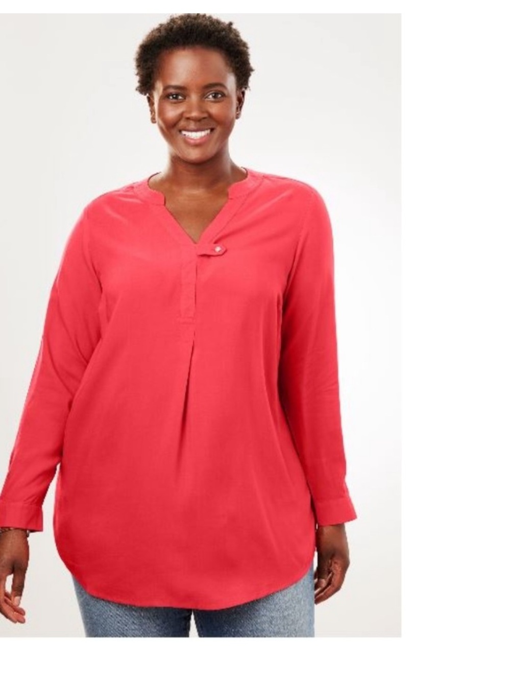 NWT 18/20 Red tabbed tunic long sleeve